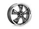 American Racing Torq Thrust M Anthracite with Machined Lip Wheel; 16x7 (99-04 Mustang GT, V6)