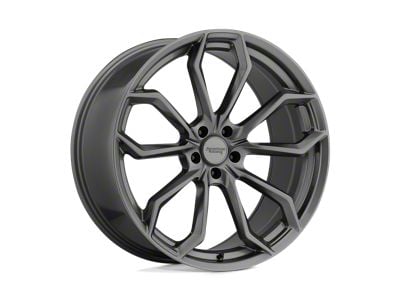 American Racing Splitter Graphite Wheel; 22x9; 20mm Offset (16-24 Camaro, Excluding SS w/ 6-Piston Front Calipers & ZL1)