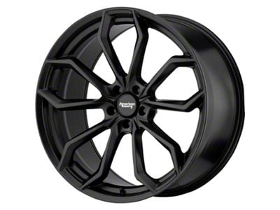 American Racing Splitter Satin Black Wheel; Rear Only; 20x10.5; 40mm Offset (16-24 Camaro, Excluding ZL1)