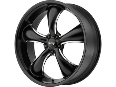 American Racing TT60 Satin Black Milled Wheel; 20x9.5; 42mm Offset (16-24 Camaro, Excluding ZL1)