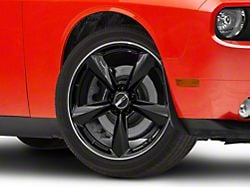 American Racing TTF Gloss Black with DDT Lip Wheel; 20x9.5 (08-23 RWD Challenger, Excluding Widebody)
