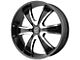American Racing AR894 Gloss Black Machined Wheel; 18x8 (11-23 RWD Charger, Excluding Widebody)