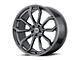 American Racing SPLITTER Graphite Wheel; Rear Only; 22x10.5 (11-23 RWD Charger)