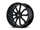 American Racing SPLITTER Satin Black Wheel; Rear Only; 22x10.5 (11-23 RWD Charger)