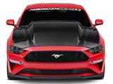 Anderson Composites 4-Inch Type-CJ Cowl Hood; Double Sided Carbon Fiber (18-23 Mustang GT, EcoBoost)