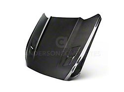 Anderson Composites Type-OE Hood; Double Sided Carbon Fiber (15-17 Mustang GT, EcoBoost, V6)