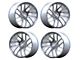 Anovia Wheels Elder Brushed Silver 4-Wheel Kit; 18x9.5 (10-14 Mustang GT w/o Performance Pack, V6)