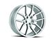 Aodhan AFF1 Gloss Silver Machined Wheel; Rear Only; 20x10.5 (05-09 Mustang)