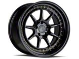 Aodhan DS-X Gloss Black with Gold Rivets Wheel; 19x9.5; 30mm Offset (05-09 Mustang)