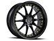 Aodhan DS07 Gloss Black with Gold Rivets Wheel; 19x9.5 (10-14 Mustang)