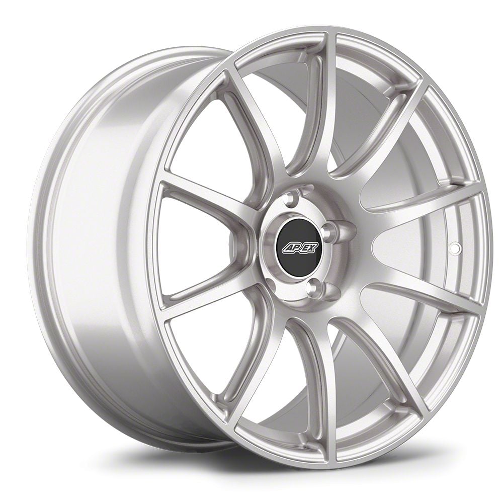 APEX Mustang SM-10 Race Silver Wheel; Rear Only; 19x11; 52mm Offset ...