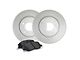 Apex One Enviro-Friendly Geomet OE Brake Rotor and Friction Point Pad Kit; Rear (07-23 V6 Charger w/ Solid Rear Rotors)