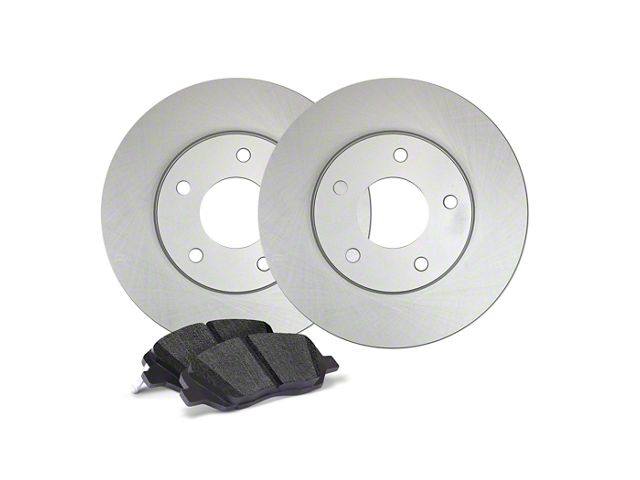 Apex One Enviro-Friendly Geomet OE Brake Rotor and Friction Point Pad Kit; Front (15-23 Mustang EcoBoost w/o Performance Pack, V6)