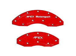 Apex Overlay Gen III Brake Caliper Overlays; Red; Front and Rear (93-24 Camaro w/ 18+ Inch Wheels)