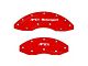 Apex Overlay Gen III Brake Caliper Overlays; Red; Front and Rear (93-24 Camaro w/ 18+ Inch Wheels)