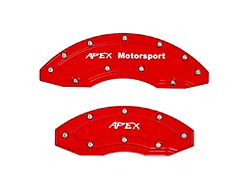 Apex Overlay Gen III Brake Caliper Overlays; Red; Front and Rear (06-23 Charger w/ 18+ Inch Wheels)