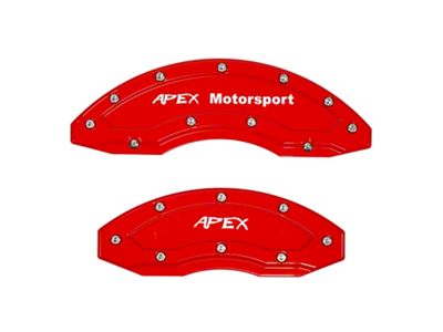 Apex Overlay Gen III Brake Caliper Overlays; Red; Front (06-23 Charger w/ 18+ Inch Wheels)