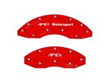 Apex Overlay Gen III Brake Caliper Overlays; Red; Front (05-25 Mustang, Excluding GT350 & GT500)