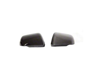 APR Performance Mirror Caps with Turn Signal Openings; Carbon Fiber (15-25 Mustang)