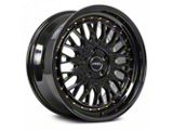 ARC AR1 All Black Gold Rivet Wheel; 18x9.5 (17-23 AWD Challenger)