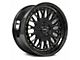 ARC AR1 All Black Gold Rivet Wheel; 18x9.5 (17-23 AWD Challenger)