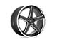 Asanti Regal Gloss Black Milled with Chrome Lip Wheel; 22x9 (05-09 Mustang)