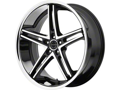 Asanti ABL-7 Machined Face with Stainless Steel Lip Wheel; 22x9; 15mm Offset (06-10 RWD Charger)