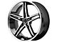 Asanti ABL-7 Machined Face with Stainless Steel Lip Wheel; 22x9 (06-10 RWD Charger)