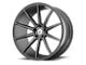 Asanti Aries Matte Graphite Wheel; Rear Only; 22x10.5 (06-10 RWD Charger)