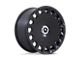 Asanti Aristocrat Matte Black Wheel; Rear Only; 20x10.5 (06-10 RWD Charger)