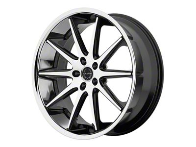 Asanti Capella Gloss Black Machined Wheel; Rear Only; 22x10 (06-10 RWD Charger)
