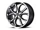 Asanti Elektra Black Machined with Stainless Steel Lip Wheel; 22x9 (06-10 RWD Charger)