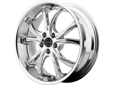 Asanti Elektra Chrome Wheel; Rear Only; 22x10 (06-10 RWD Charger)