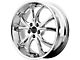 Asanti Elektra Chrome Wheel; Rear Only; 22x10 (06-10 RWD Charger)