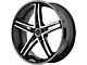 Asanti Mach Gloss Black Machined Wheel; Rear Only; 22x10 (06-10 RWD Charger)