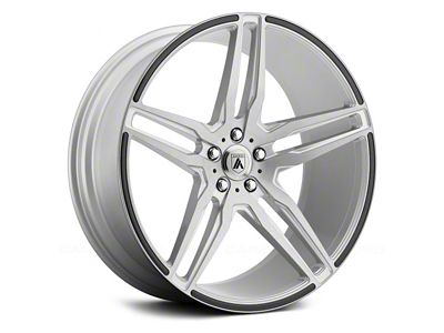 Asanti Orion Brushed Silver with Carbon Fiber Insert Wheel; 22x9 (06-10 RWD Charger)