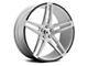 Asanti Orion Brushed Silver with Carbon Fiber Insert Wheel; 22x9 (06-10 RWD Charger)