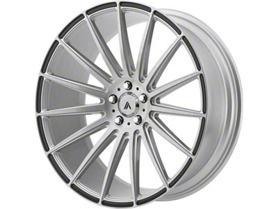 Asanti Polaris Brushed Silver with Carbon Fiber Insert Wheel; 22x9 (06-10 RWD Charger)