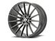 Asanti Polaris Matte Graphite Wheel; Rear Only; 22x10.5 (06-10 RWD Charger)