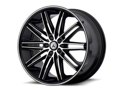 Asanti Pollux Gloss Black Machined Wheel; 22x9 (06-10 RWD Charger)