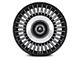 Asanti Tiara Satin Black Machined Wheel; Rear Only; 22x10.5 (06-10 RWD Charger)