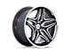 Asanti Duke Gloss Black Machined Wheel; Rear Only; 22x10.5; 18mm Offset (10-15 Camaro)