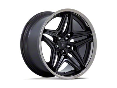 Asanti Duke Satin Black with DDT Lip Wheel; Rear Only; 20x10.5 (10-15 Camaro)