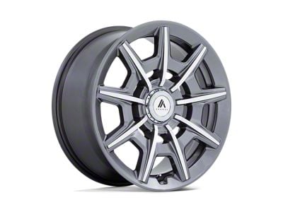 Asanti Esquire Gloss Anthracite Bright Machined Wheel; 20x9; 27mm Offset (10-15 Camaro, Excluding ZL1)