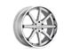 Asanti Kaiser Brushed Silver with Chrome Lip Wheel; 22x9.5 (10-15 Camaro, Excluding ZL1)