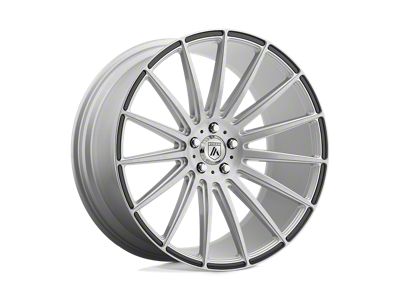 Asanti Polaris Brushed Silver with Carbon Fiber Insert Wheel; 20x10.5 (10-15 Camaro, Excluding ZL1)