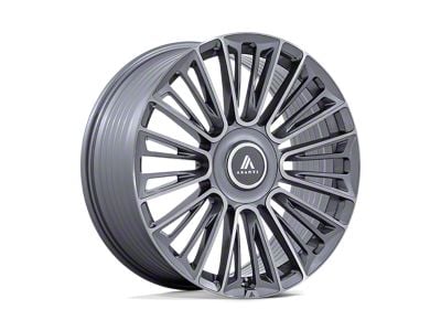 Asanti Premier Anthracite Brushed Wheel; Rear Only; 24x10; 20mm Offset (10-15 Camaro)