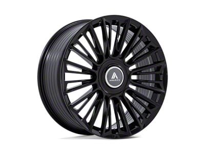 Asanti Premier Gloss Black Wheel; 24x10; 35mm Offset (10-15 Camaro, Excluding ZL1)