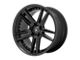 Asanti Reign Satin Black Wheel; Rear Only; 20x10.5 (10-15 Camaro)