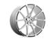 Asanti Vega Brushed Silver with Carbon Fiber Insert Wheel; 20x10.5 (10-15 Camaro, Excluding ZL1)